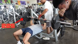 Benching 225 for the First Time  The Finale [upl. by Lise]