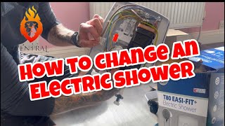 HOW TO CHANGE AN ELECTRIC SHOWER [upl. by Elyak]