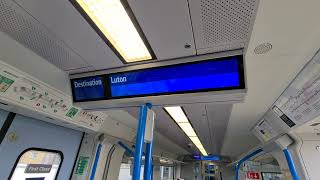 Onboard Thameslink 700001 Announcements [upl. by Lenrad]