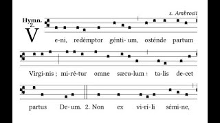 Gregorian Chant Veni Redemptor Gentium [upl. by Dayiz]