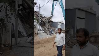 Hydra Demolition in hyderabad madhapur Sunnam cheruvu hydra hydrademolitions hyderabad [upl. by Ancilin]