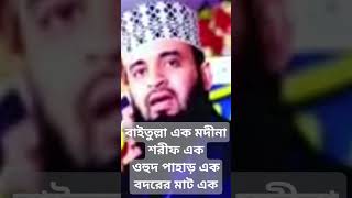 বাইতুল্লা এক  মদীনা শরীফ এক  ওহুদ পাহাড় এক  বদরের মাট এক  Mizanur Rahman Azhari  বাংলা গজল [upl. by Eralc]