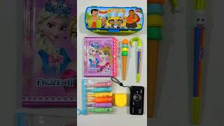 Ultimate Stationery Collection Pencil Case Unicorn Highlighter Pen Note Book stationery shorts [upl. by Yrtua]