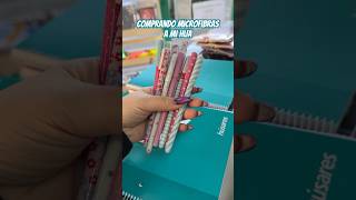 Comprando microfibras para mi hija para llevar al colegio madreehija parati humor colegio [upl. by Farhsa401]