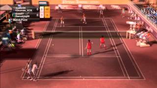 Virtua Tennis 2009 Doubles live play 2 [upl. by Llenart]