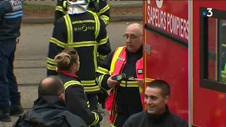 Villeurbanne  Incendie spectaculaire sur le campus de la Doua Lyon 1 [upl. by Anavoj882]