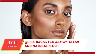 Dewy Makeup Tutorial Achieve A Natural Blush Look With These DIY Techniques [upl. by Annaeel]