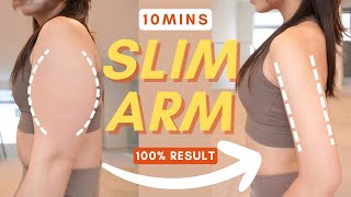 10min Slim Arm Workout 🔥 Burn Flabby Arm Fat  All Seated amp No Equipment 100 Worked [upl. by Dreeda691]