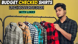 Budget CHECKED SHIRTS For COLLEGE BOYS  Mens College Outfit Ideas  Saran Lifestyle [upl. by Reinert]