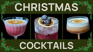 4 CHRISTMAS Cocktails for Christmas Parties [upl. by Tsenrae]