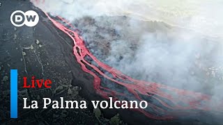 Watch live Cumbre Vieja volcano erupting on La Palma [upl. by Dong]