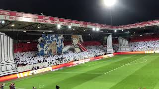 1 FC Union Berlin  Hertha BSC Berlin kurz vor Anpfiff Auflaufen Choreo Hymne [upl. by Akcimat640]