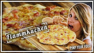 Flammkuchen selbst machen  so knusprig amp lecker  Felicitas Then  Pimp Your Food [upl. by Livy]