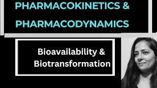 BIOAVAILABILITY amp METABOLISMBiotransformationPharmacology [upl. by Huldah]