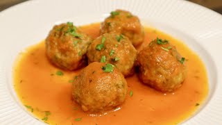 CÓMO HACER ALBONDIGAS EN SALSA DE TOMATE CASERA RECETA SALUDABLE Y DELICIOSA [upl. by Vincenta]