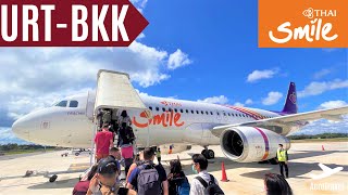 THAI SMILE AIRWAYS 2022  SURAT THANI  BANGKOK BKK  AIRBUS A320 ECONOMY CLASS  TRIPREPORT 4K UHD [upl. by Enaj640]