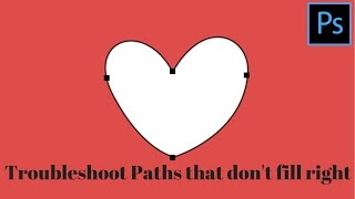 Photoshop  Fix Paths That Dont Fill Properly [upl. by Brebner]