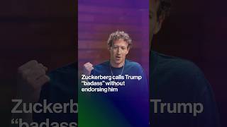 Zuckerberg Calls Trump ‘Badass’ Without Endorsing Him [upl. by Sally258]