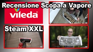 RECENSIONE scopa vapore Vileda Steam XXL Unboxing montaggio e funzionamento iBrain [upl. by Enitsed]