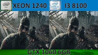 7 years old XEON E31240 vs i3 8100  gaming test [upl. by Miharbi]