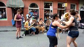 Tuba Skinny plays quotSome Day Ill Be Gone Awayquot on Royal St 41612  MORE at DIGITALALEXA channel [upl. by Eneleahs]