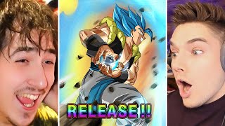 NEW LR Gogeta Blue Dual Summon Battle on Dokkan 9th Anniversary [upl. by Wilburn164]