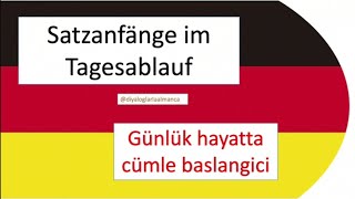 A1B1 Almanca önemli cümle baslangiclari Satzanfänge almanya almanca almancakolay telc [upl. by Ahseneuq]