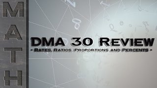 DMA 30 Review  Rates Ratios Proportions and Percents [upl. by Shetrit661]