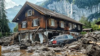 SWITZERLAND  A VILLAGE DESTROYED BY INUNDATIONS  FATAL DISASTER IN SWITZERLAND [upl. by Okuy]