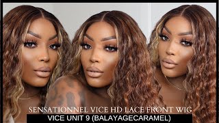 SENSATIONNEL VICE HD LACE FRONT WIG  vice unit 9 balayage caramel  AsiaDior Monēt [upl. by Ahsats]