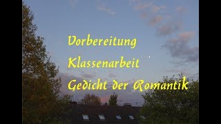 In 90 Minuten Ein Gedicht der Romantik interpretieren können [upl. by Kalk550]