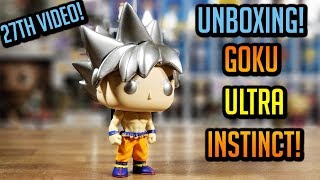 Unboxing Goku Ultra Instinct Funko Pop 2018  Dragon Ball Super [upl. by Adnale]