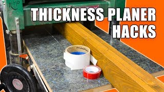 5 Quick Thickness Planer Hacks  Woodworking Tips and Tricks [upl. by Atinnor]