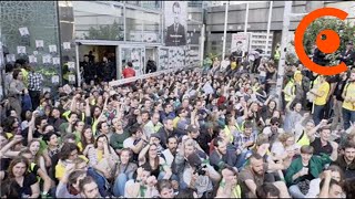 Blocage dun bâtiment du ministère de lécologie 19 avril 2019 La Défense France [upl. by Riesman795]