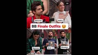 🔥BB finale outfits 😍 shortvideo biggboss finale [upl. by Onairpic822]