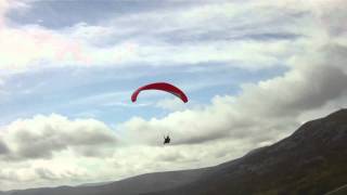 Paragliding Glenshee Meall Odhar Braemar Scotland [upl. by Imak175]