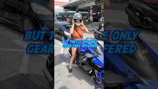 Helmet CRACKED when it dropped😵‍💫mototouring thailandtravel bikergirl r6 mototravel biker [upl. by Derrick]