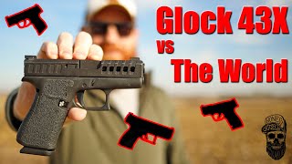 Glock 43X Vs The World G43X Vs G19 G26 G48 Sig P365 Shield Plus Canik MC9 FN Reflex CZ P10S [upl. by Niple]