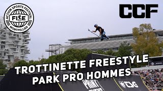 TROTTINETTE FREESTYLE PARK PRO HOMMES  FISE MONTPELLIER 2023 [upl. by Odine]