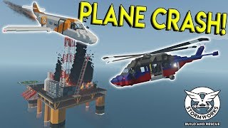 PLANE CRASH SURVIVAL amp OIL RIG EXPLOSION  Stormworks Build and Rescue Update Gameplay [upl. by Oirram]