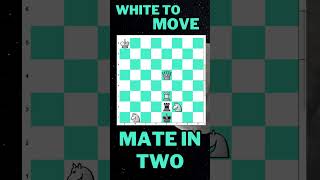 WHITE TO MOVE AND MATE IN TWO chess mate games win chessproblems puzzle chesspuzzles quiz [upl. by Anitan719]