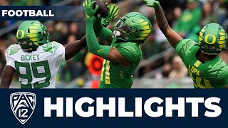 2024 Oregon Football Spring Game Highlights [upl. by Ahsas]