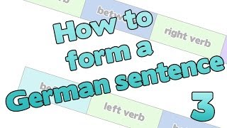 Learn German  German Sentence Structure 3 The quotBeforequot Section  Deutsch Für Euch 39 [upl. by Millham]