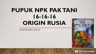 Review Pupuk NPK 161616 Pak Tani Origin Rusia [upl. by Eltsirhc]