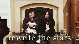 Zac Efron amp Zendaya  Rewrite the Stars  Acoustic Cover by Mitchell Zia amp Samantha Chandra [upl. by Marwin]