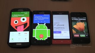 Incoming call amp Outgoing call at the Same Time HTCSamsung S4S2 Android 7Iphone 4s Black ios 6 [upl. by Otrebmuh]