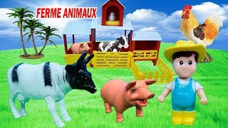 Animaux de la Ferme pour bebe  La voiture animaux et la maison  Farm animals for Kids [upl. by Anertal]