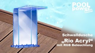 Schwalldusche Rio Acryl mit RGB Beleuchtung [upl. by Engedi]