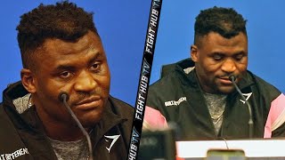 GUTTED Francis Ngannou first words after KO LOSS to Anthony Joshua [upl. by Nnairrehs]