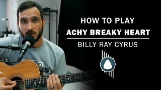 Achy Breaky Heart  Billy Ray Cyrus  Beginner Guitar Lesson [upl. by Nahgeam]